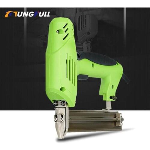 Electric Nailer Stapler Furniture Staple Gun for Frame with Staples & Nails Carpentry Woodworking Tools 220V 1800W