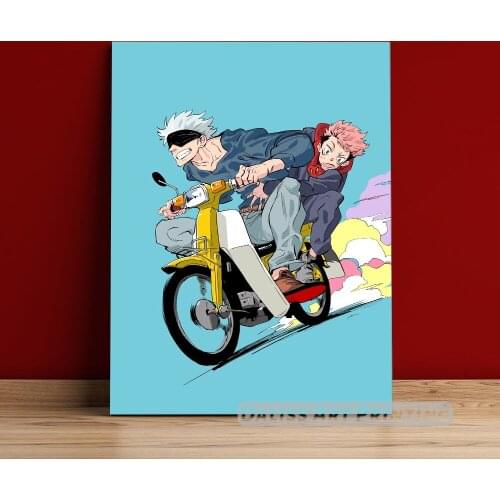 Canvas Anime Gojo Satoru Jujutsu Kaisen Pictures Home Decoration Paintings Poster HD Prints Wall Art Modular Living Room Framed