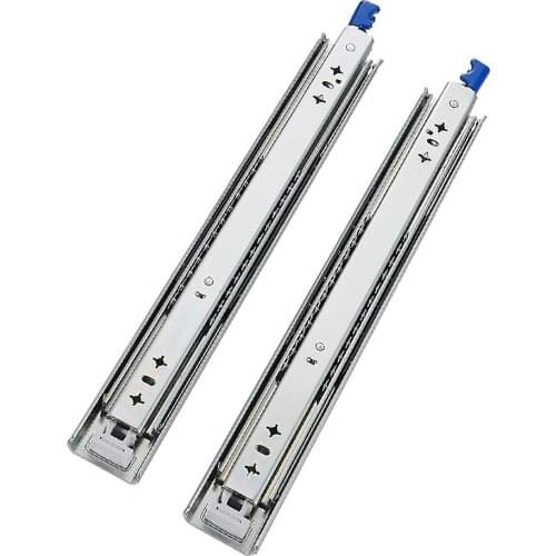 JACHOR Three Fold Slide Rail Drawer Slides With Lock Bearing Full Extension Heavy Duty Accesorios Armario Interior Runners