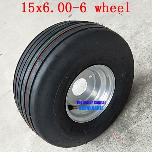 15X6.00-6 for 168CC Karting Go Kart Motorcycle Wheel Rim With Tubeless Tire Tyre good quality