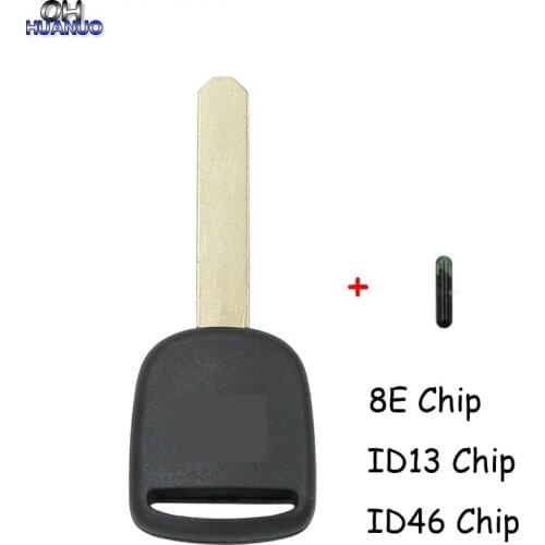 Uncut HON66 Blade Blank Transponder Chip Shell with ID13 13 Chip ID46 Chip 8E for Honda Civic CR-V S2000 Pilot Element Odyssey