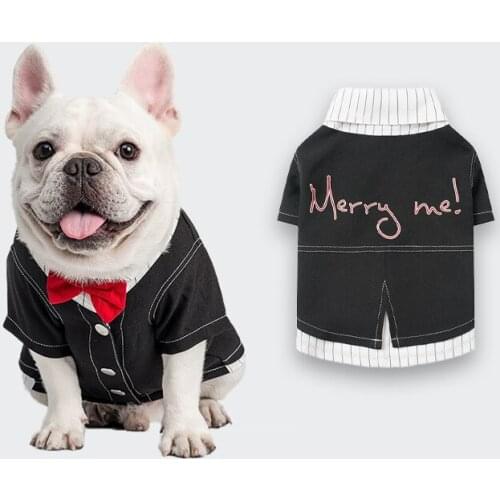 Cat Dog Wedding Suit Tuxedo Boy Pet Dog Costumes Outfit Pomeranian maltese Poodle Bichon Schnauzer Pug French Bulldog Clothing