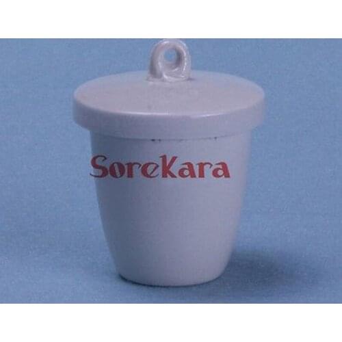 Lab Porcelain Crucible 20ml Ceramic crucible With Cover