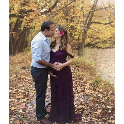 2018 HotMaternity dress women Photography Props Pregnant For Photo Shoot Maternity Dress Gown Wedding Party Pregnancy Dress