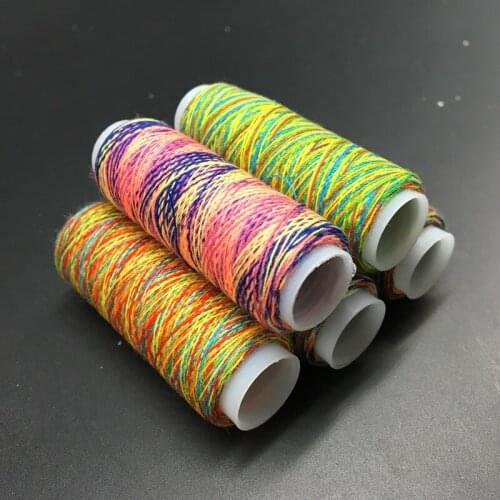 5Pcs Rainbow Color Sewing Thread Hand Quilting Embroidery Sewing Thread For Home DIY Sewing Accessories Supplies