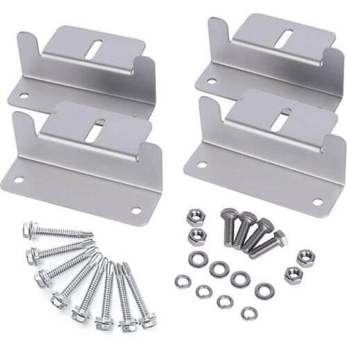 New Coming Solar Panel Mounting Z Bracket Aluminum Mount Supporting For RV Roof Boat Easy To Install