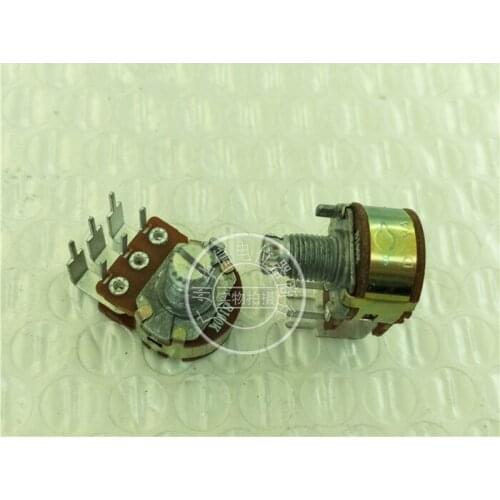 Original new 100% 148 Type double potentiometer inner bending foot B100K handle with thread length 10MM (SWITCH)
