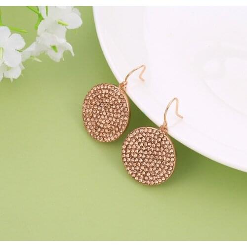 Full Clear CZ Crystal Drop Earrings Classic Rose Gold Personality Fashion Earrings Shining Jewelry Gifts Aretes De Mujer 2019