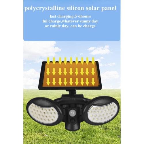 Good hot 120LED Bright Solar Lights IP65 Waterproof Outdoor Indoor Solar Lamp Garden Light Adjustable Head Wide Lighting Angle