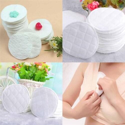 6Pcs Reusable Nursing Breast Pads Washable Soft Absorbent Baby Breastfeeding Waterproof Breast Pads