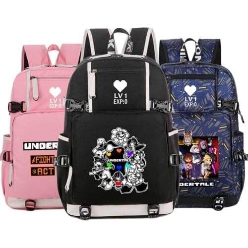 Anime Undertale Skull Backpack schoolbag for Teenager Boys Girls Students Men Women Laptop Bag Travel Mochila Cosplay Bag Gift
