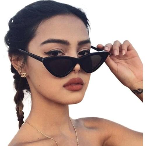 Retro Cat Eye 2020 Sunglasses Ladies Sexy Retro Kitten Eye Sunglasses Brand Designer Trend Couple Eyewear Oculos De Sol