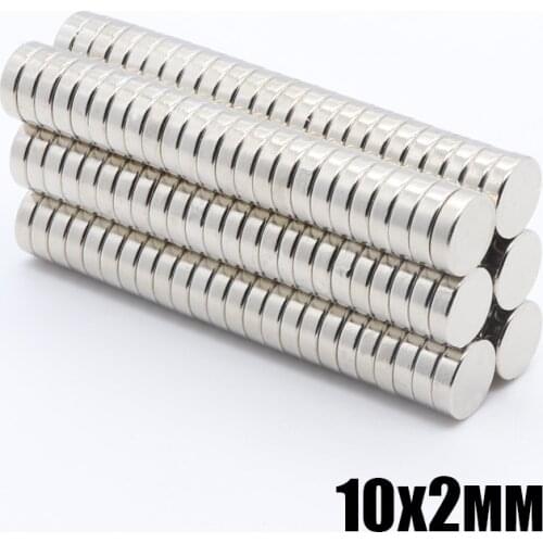 500pcs 10x2 mm Super Powerful Strong Bulk Round NdFeB Neodymium Disc Magnets Dia 10mm x 2mm N35 Rare Earth Magnet 10*2