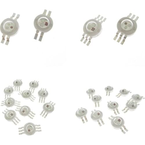 Best High Power LED Chip Light RGB SMD led light 3W9W LED RGB Diode For 4pin 6pin 45mil DIY molding LED Stage Light Source Beads