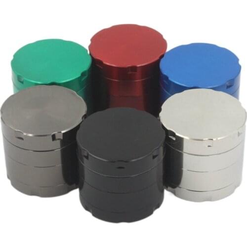 SWSMOK 4 Layers Herb Tobacco Spice Grass Grinder Smoke Crusher Hand Crank Muller Mill Pollinator Smoking Accessories