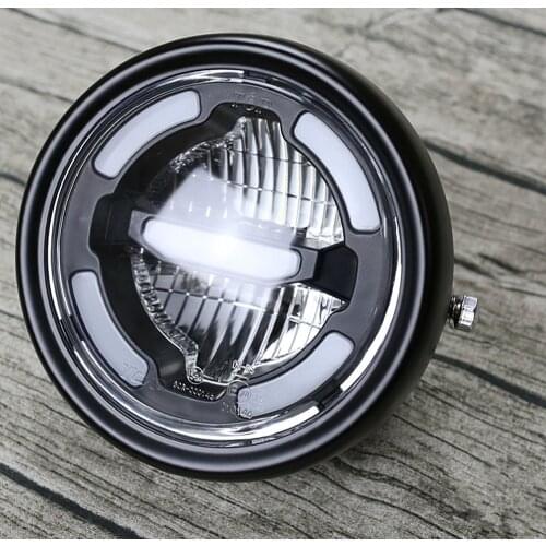 6.5 inch Universal Cafe Racer Vintage Motorcycle LED Head lamp Headlamp distance light Refit motorcycle headlight Cafe Racer