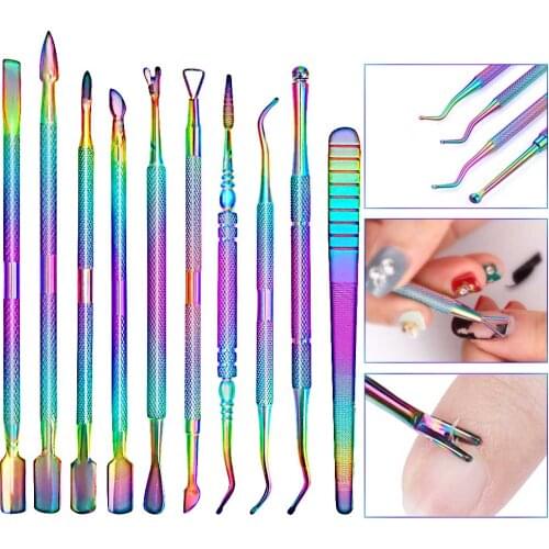 1Pcs Colorful Manicure Tool Manicure Tool Dead Skin Scissors Vail File Polishing Tool UV Gel Cleaning Tool