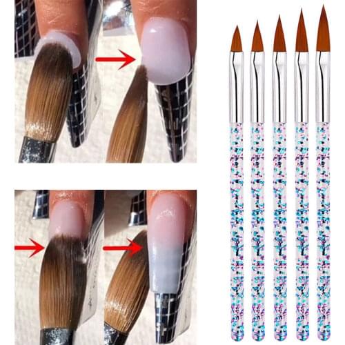 5PCS /SET Nail Brush Tools New Engraving Dotting Drawing Painting Pen UV Gel Carving Pen for Professional Salon Gel Nail Brush