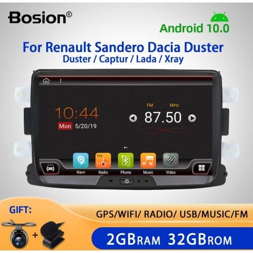 Bosion 1 Din Android 10 Car Radio For Dacia/Sandero/Duster/Renault/Captur/Lada/Xray 2/Logan 2 Auto Multimedia Player Octa Core