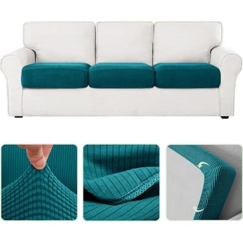 Sofa Seat Cushion Cover For Jacquard Pets Kids Elastic Cover Funiture Protector Thick Washable Removable Couch Slipcover