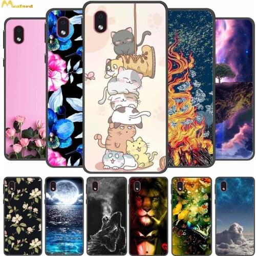 For Samsung A01 Core Case Cute Cats Soft Silicone Back Cover for Samsung Galaxy A01 Core Case A 01 Core Black TPU Bumper A01Core