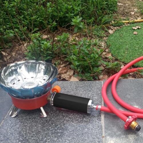Gas Torch Adapter Camping Cookware Household Outddor Fame Gun Gasoline Link Gas Tank Cooking Barbecue Tools Fittings Accessories