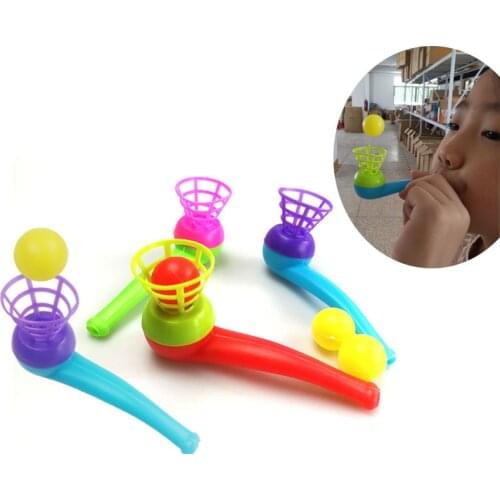 Floating Ball Game Kids Gift Toys Kids Party Favor Blow Pipe Balls Pinata Toy Party Loot Bag Fillers Easter Birthday Party Game