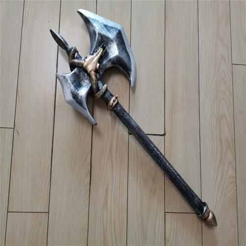 Cosplay Medieval Sheep Axe Prom Prop Simulation Kids Toy Hot Anime Movie Game Cosplay Axe Weapons Role Playing 73CM PU Props