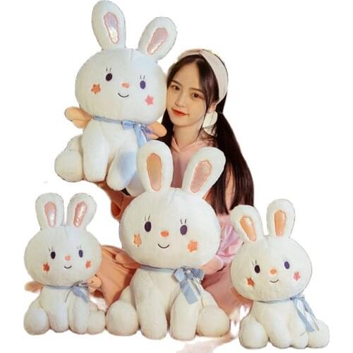 35/50CM Kawaii Cute Pet Rabbit Soft Stuffed Plush Toys Cartoon Animal Comfort Doll Children Gift Room Decoration