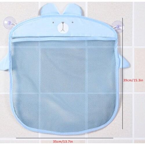 MultiPurposes Korean Fashion Sucker Design Cartoon Kitchen Bathroom Mesh Bags Waterproof Baby Kids Storage Net Bag Drop Shipping