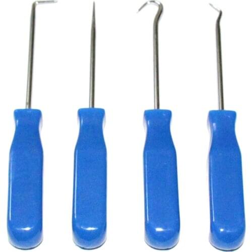 4pcs Car Pick and Hook Set O Ring Oil Seal Gasket Puller Remover Craft Hand Tools Set Car Accessories Different Function