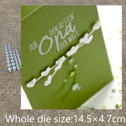 New Design Craft Metal stencil mold Cutting Dies 4pcs heart strip decoration scrapbook die cuts Album Paper Card Craft Embossing