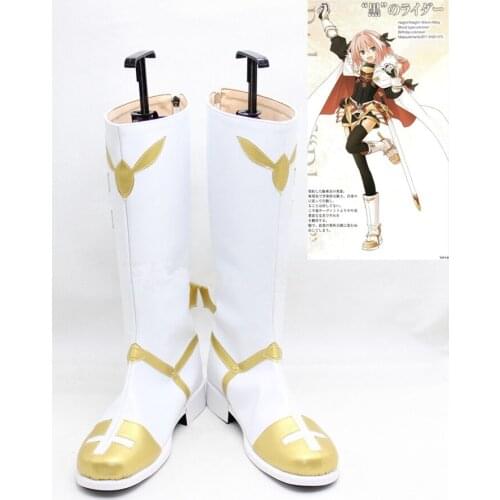 Fate Apocrypha Fate/Grand Order Astolpho Rider Saber Cosplay Shoes Boots