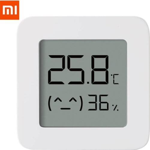 Original Xiaomi Mijia Bluetooth Thermometer 2 Wireless Smart Electric Digital Hygrometer Thermometer Work With Mijia APP