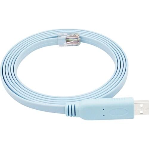 Flat USB2.0 rs232 to RJ45 Adapter Converter modem Console Cable for cisco computer router cable 6FT