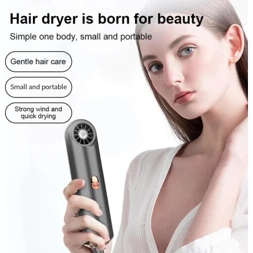 Mini Portable Leafless Hair Dryer Travel Home Use Air Blower Hair Straightener Professional Hair Dryer Hairdressing Devices