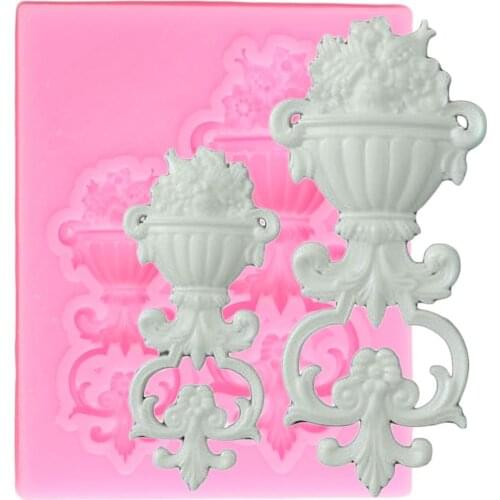 Flower Relief Cake Border Silicone Mold Fondant Molds DIY Wedding Cake Decorating Tools Candy Clay Chocolate Gumpaste Mould