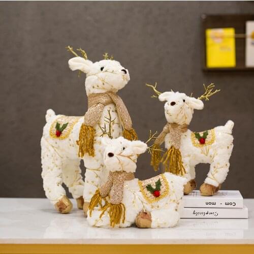 Christmas Decorations Christmas Dolls Christmas Tree Decorations Plush toy Elk Decoration Kids New Year Gift