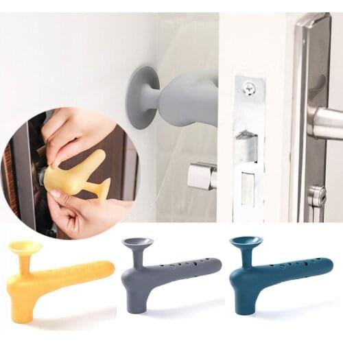Silicone Door Knob Covers Anti-collision Handle Mute Sleeve Pull Gloves Protector for Bedroom Baby Crash Cushion Door Stopper