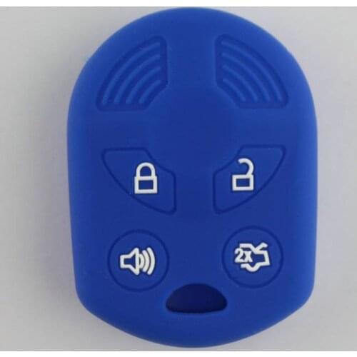 Silicone car key cover case for Ford CMAX,EscapeTransit Focus Edge Expedition Explorer,Flex,Mustang,Taurus Fusion,4 button key