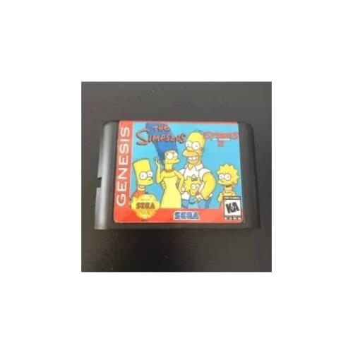 Simpsonsed In Street Of Rage 2 Video Games 16 Bit Card For Sega Genesis And Mega Drive Console