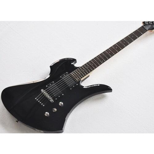 IN Stock-Free Shipping 6 Strings Black Electric Guitar with 24 Frets,Rosewood Fretboard