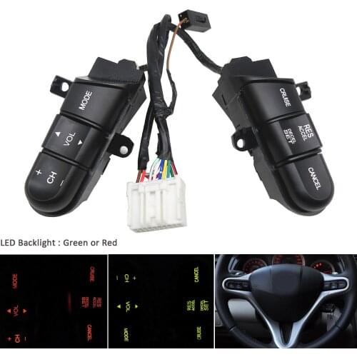Green lamp Steering Wheel Audio Control Switch/Button 36770-SNA-A12 36770SNAA12 For Honda Civic 2006 2007 2008 2009 2010 2011