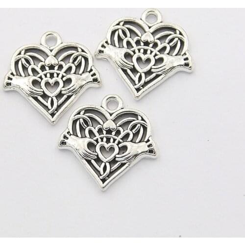 10PCS 19X22mm Hollow Round Smiling Face Charms Sun Moon Pendant Jewelry Metal Alloy DIY Necklace Bracelet Earrings Marking