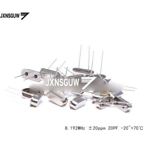 10PCS straight Insert passive crystal oscillator/HC-49US 8.192MHz 20ppm 20PF X49SD8192MSD2SC