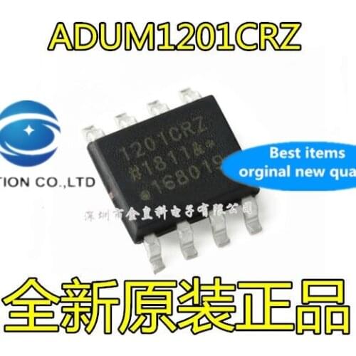 10PCS ADUM1201CRZ-RL7 1201CRZ SOIC-8 two-channel digital isolator in stock 100% new and original