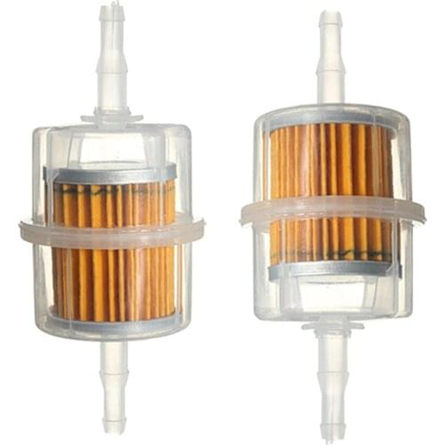 2x Universal Motorcycle Φ 6mm + 8mm Oil Filter Fuel Filter Petrol Filter, Fits For Mini Bike Pocket Bike Dirtbike Pitbike