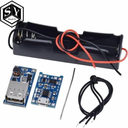 5V 1A Micro USB 18650 Lithium Battery Charging Board Charger Module+Protection Dual Functions TP4056