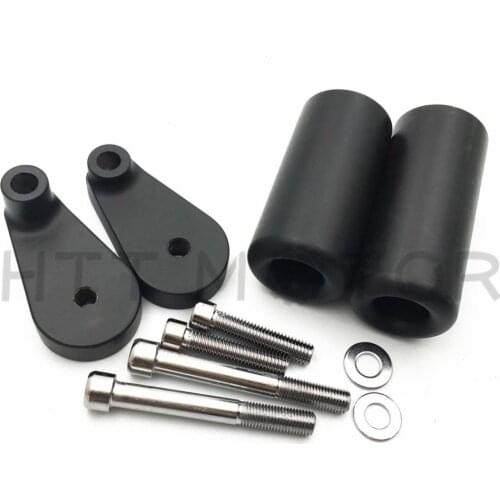 Aftermarket free shipping motorcycle parts No Cut Frame Slider Crash Protector For Yamaha 2007 2008 YZF R1 YZF-R1 Black