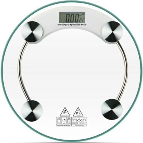 Digital Body Scale High Accuracy Weight Scale For Body Weight Healthkeep Bathroom Scale Round Transparent Scale